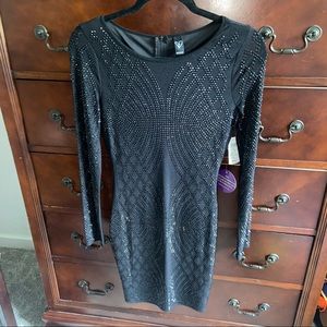Windsor Small Black Sequin Mini Dress